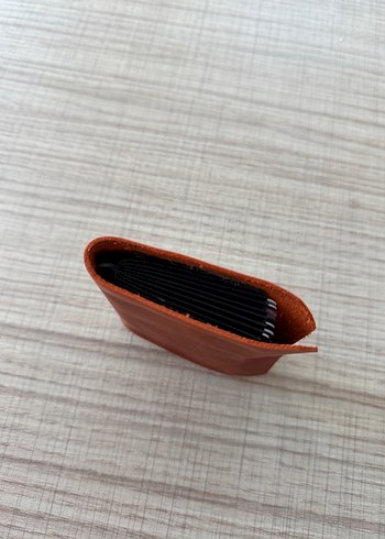 Hakiki deri akordiyon kartlık - Görsel 2