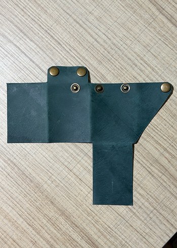 Hakiki deri origami kartlık - Görsel 3