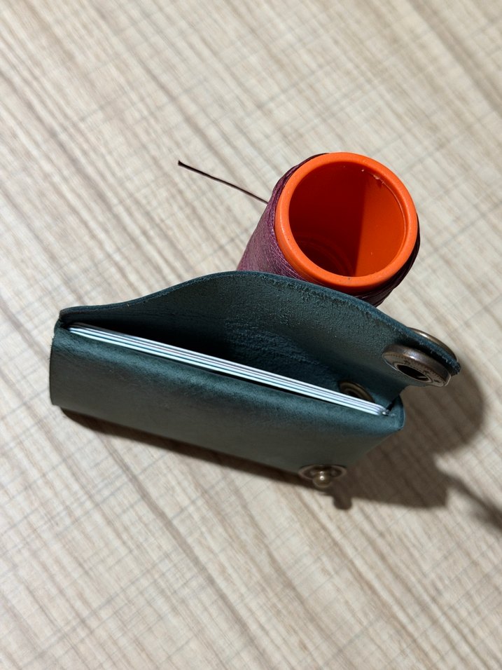 Hakiki deri origami kartlık - Görsel 5