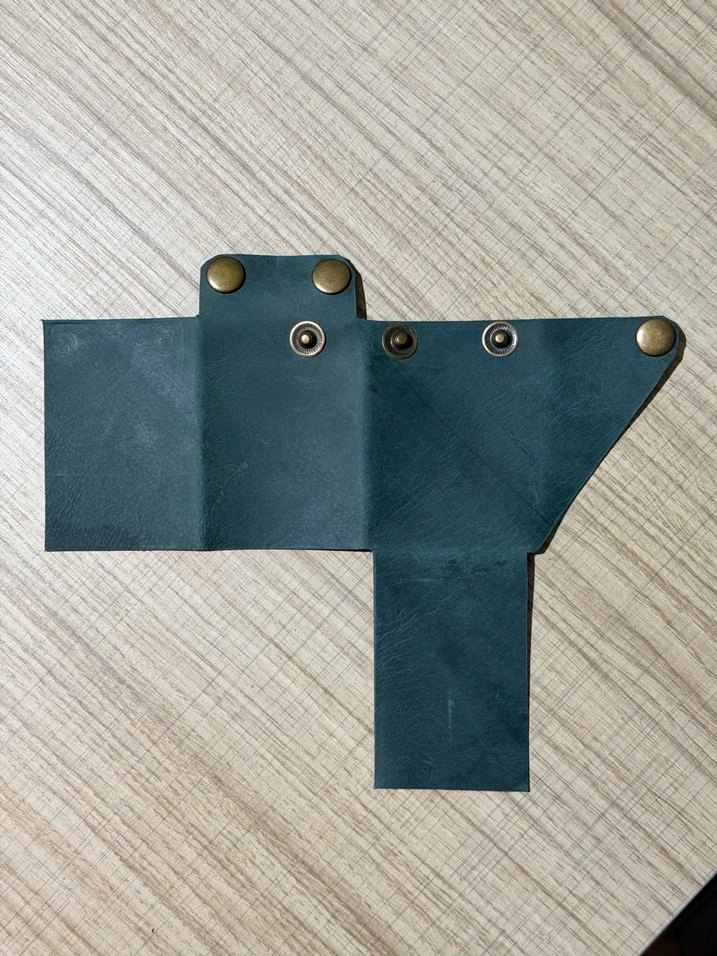 Hakiki deri origami kartlık - Görsel 3