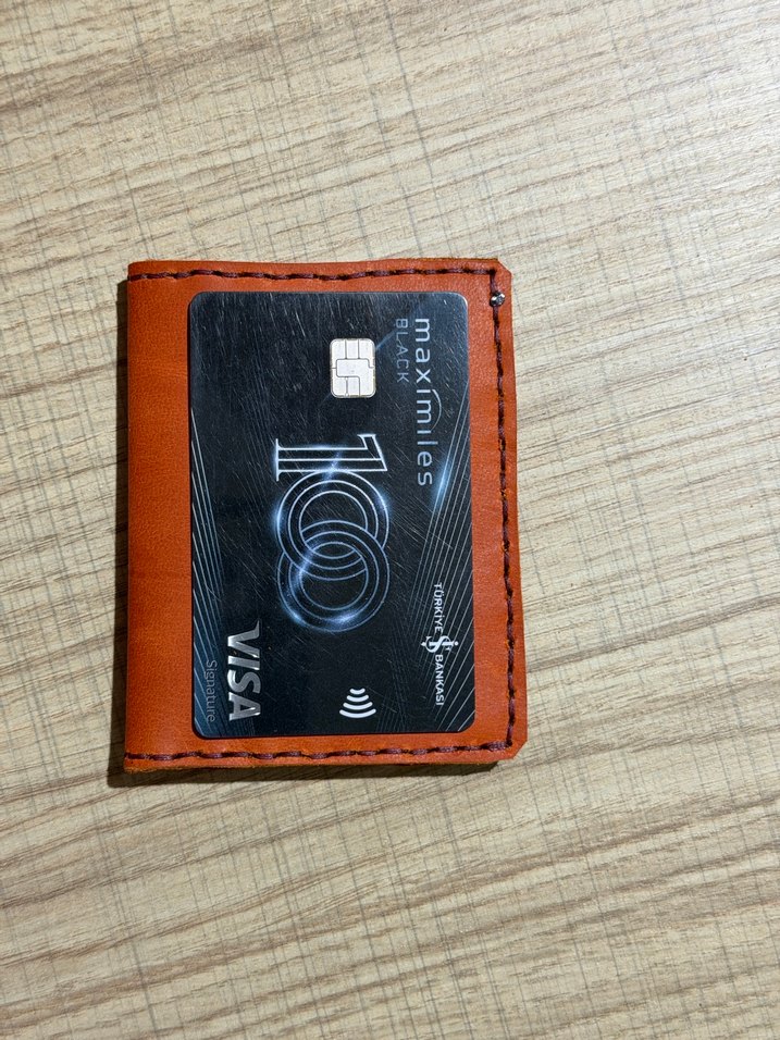 Çift renk hakiki deri cüzdan - Görsel 3