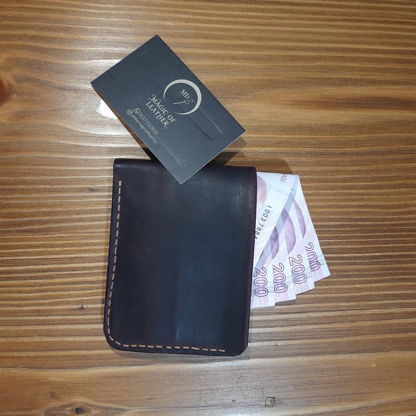 Hakiki deri baba cüzdan - Görsel 3