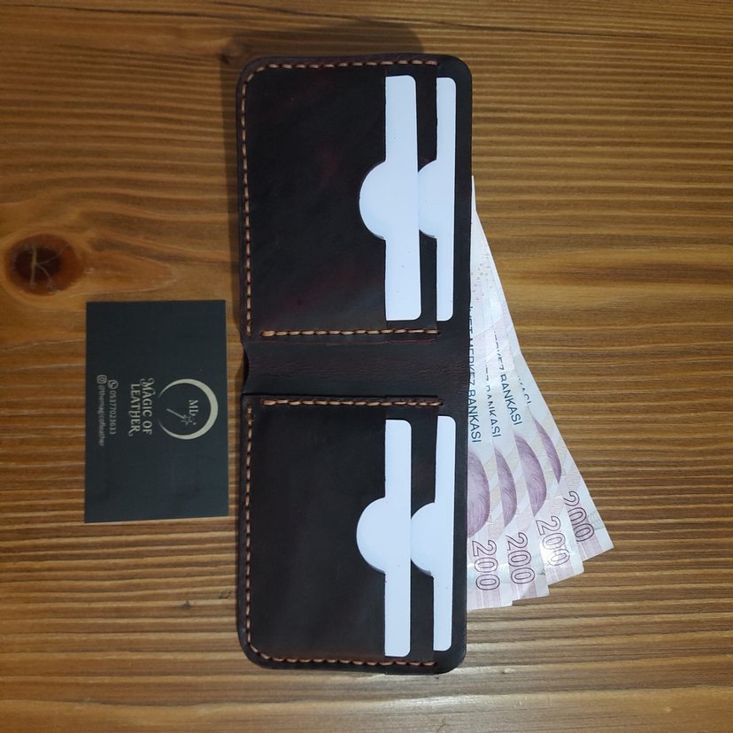 Hakiki deri baba cüzdan - Görsel 5