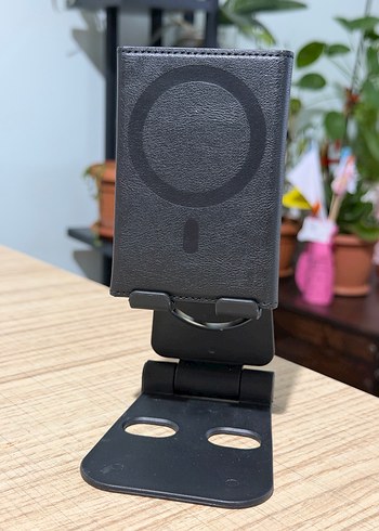 Suni deri magsafe cüzdan - Görsel 2