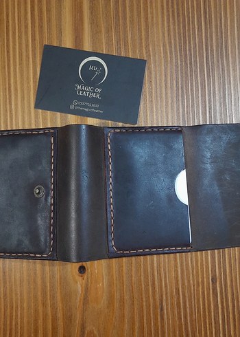 Hakiki deri el işçiliği cüzdan - Görsel 5