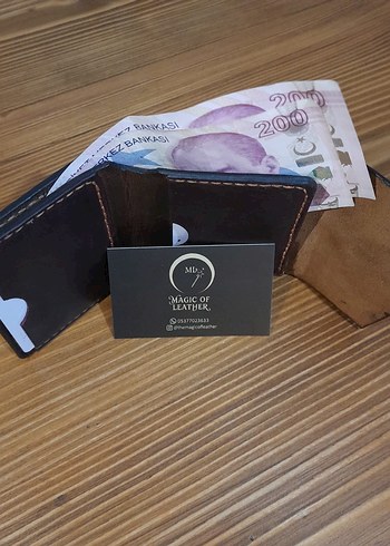 Hakiki deri el işçiliği cüzdan - Görsel 6