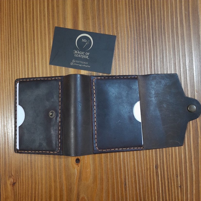 Hakiki deri el işçiliği cüzdan - Görsel 5