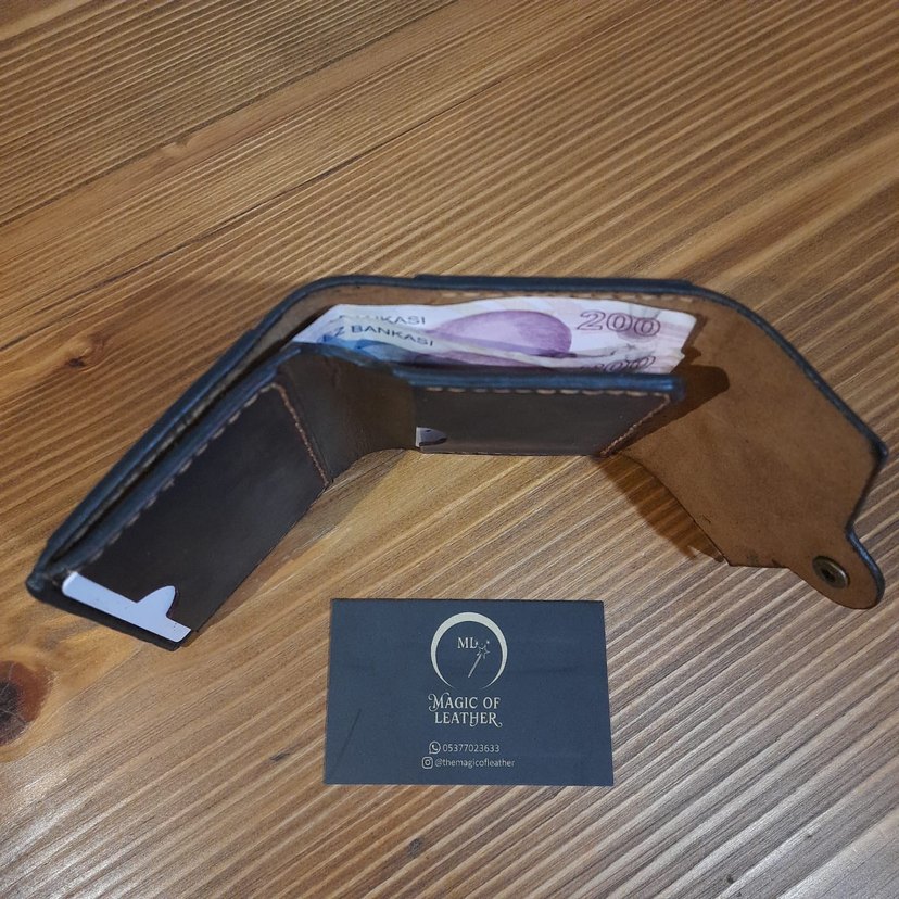 Hakiki deri el işçiliği cüzdan - Görsel 4