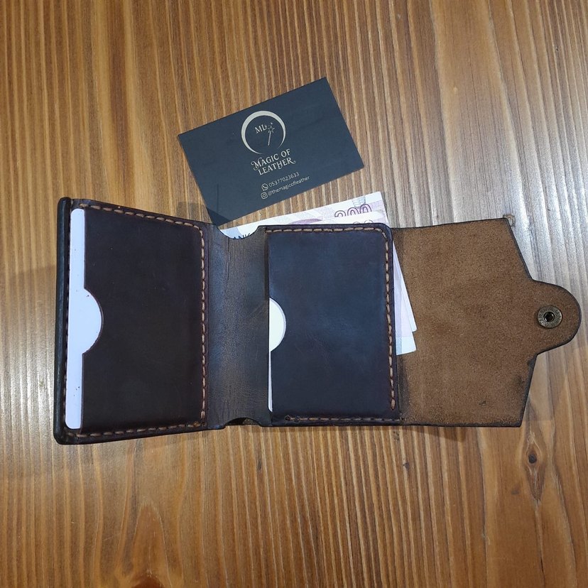 Hakiki deri el işçiliği cüzdan - Görsel 3