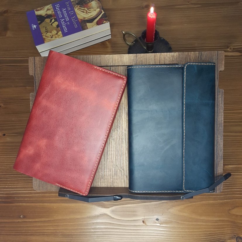 Hakiki deri kitap kılıfı - Görsel 4
