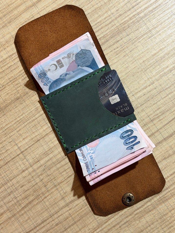 Modern tasarım hakiki deri cüzdan - Görsel 3