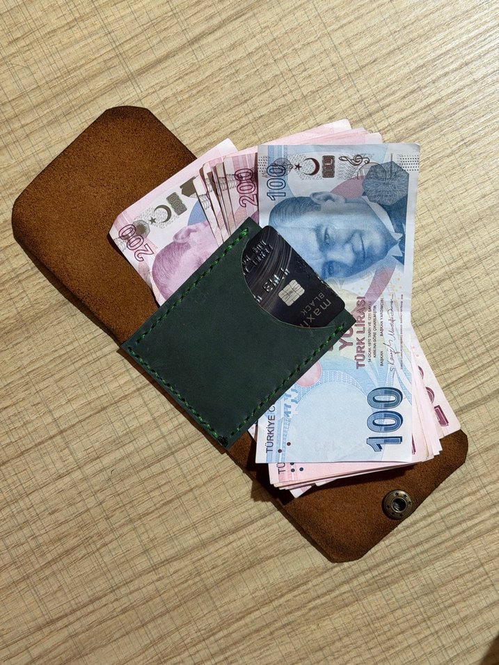 Modern tasarım hakiki deri cüzdan - Görsel 2