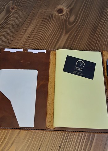Hakiki deri defter / ajanda kılıfı - Görsel 5