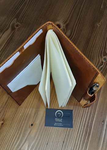 Hakiki deri defter / ajanda kılıfı - Görsel 3