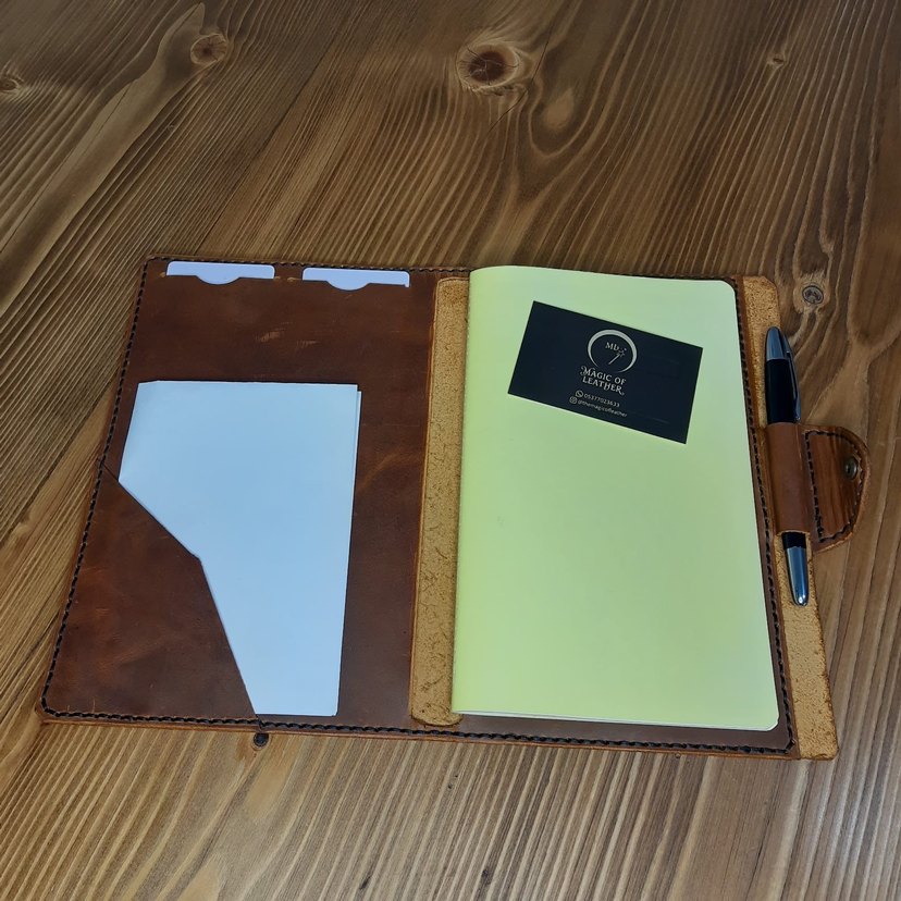 Hakiki deri defter / ajanda kılıfı - Görsel 4