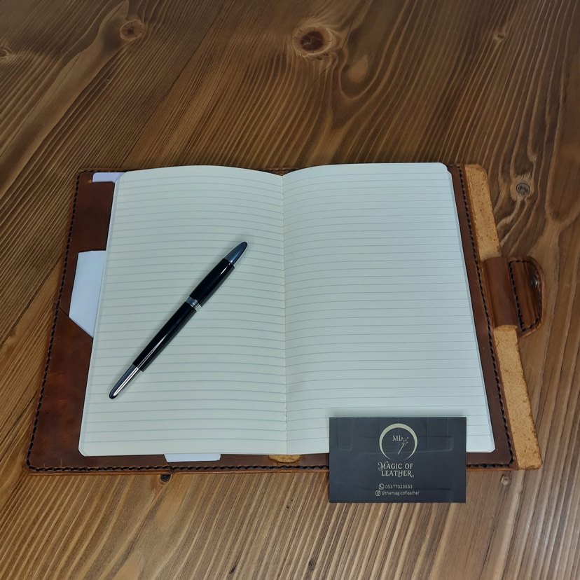 Hakiki deri defter / ajanda kılıfı - Görsel 2