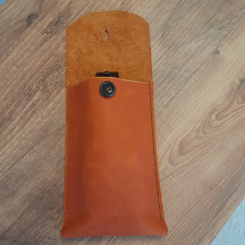 Hakiki deri saat/gözlük kılıfı - Görsel 5