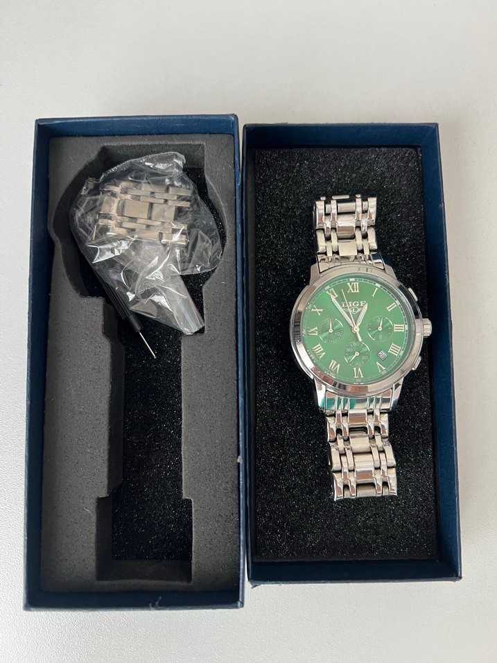 Yeşil Klasik Erkek Saat - Görsel 4