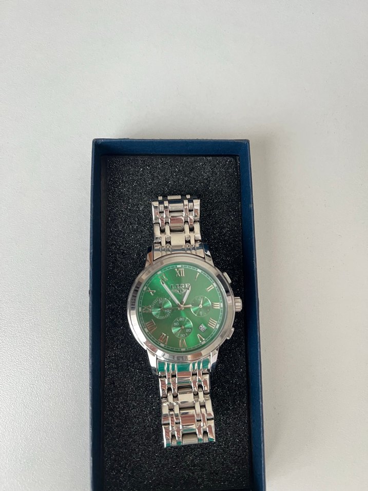Yeşil Klasik Erkek Saat - Görsel 3