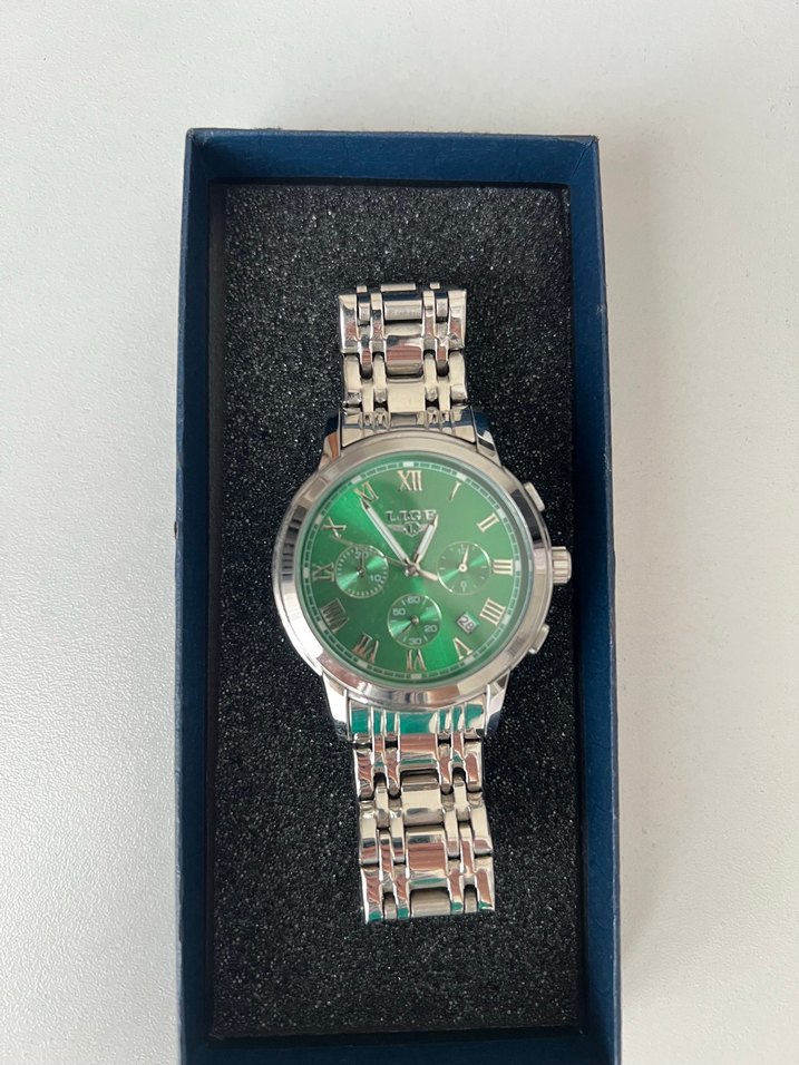 Yeşil Klasik Erkek Saat - Görsel 2