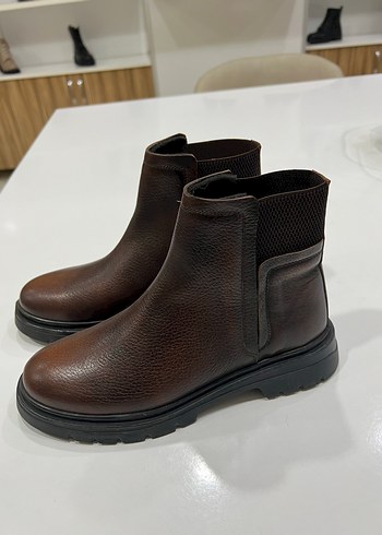 Kahverengi Deri Erkek Bot - Görsel 2