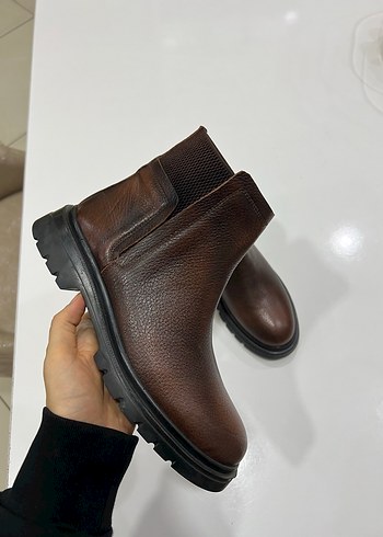 Kahverengi Deri Erkek Bot - Görsel 3