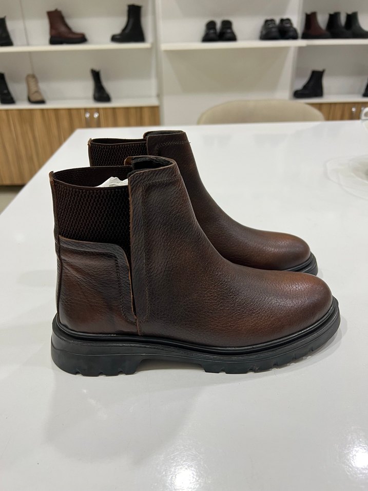 Kahverengi Deri Erkek Bot - Görsel 4