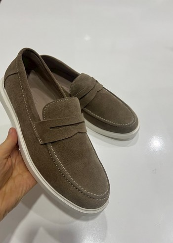 Bej Süet Erkek Günlük Loafer Ayakkabı - Görsel 2
