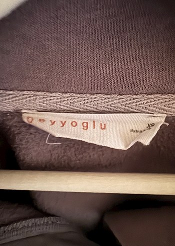 xs Beden Beyyoğlu Butik Yüksek Yakalı Yumuşak Füme Kadın Sweatshirt