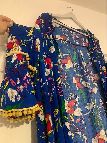 universal Beden Çiçekli Kimono/Elbise