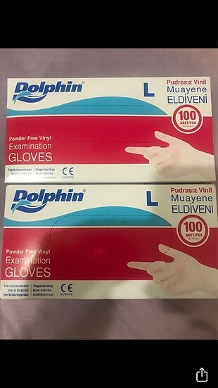 Dolphin pudrasız eldiven