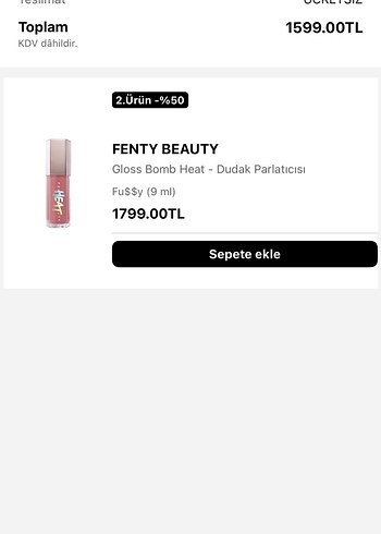 Fenty Beauty lip gloss - Görsel 4