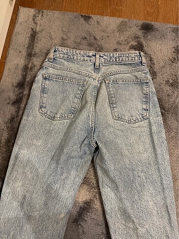 s Beden mavi Renk Mango mom jean