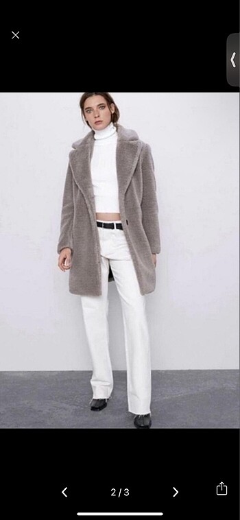 Zara Zara peluş kürk kaban