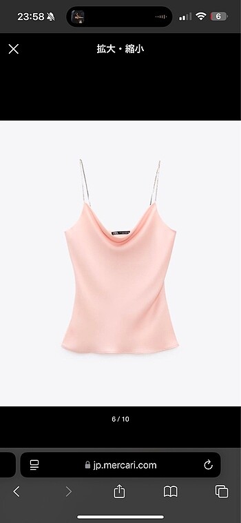 s Beden Zara parlak taşlı drape bluz
