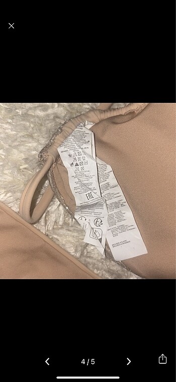 m Beden ten rengi Renk Calzedonia simli bikini takımı