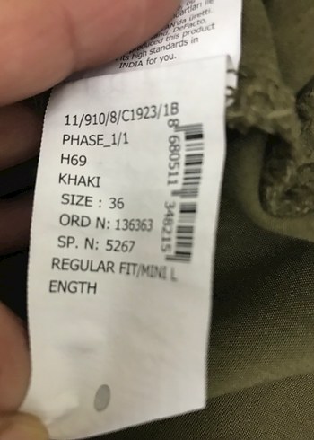 Defacto Kadın Haki Uzun Keten Düğmeli Elbise