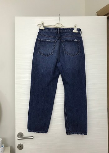 Diğer Lacivert Bol Kesim Kadın Denim Pantolon