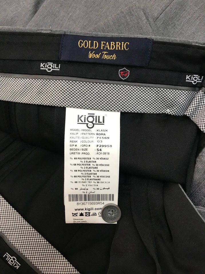 Gri Kığılı Erkek Pantolonu - Görsel 3