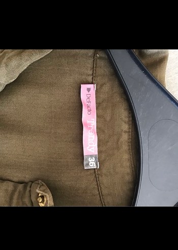 Kadın Haki Keten Midi Elbise - Görsel 4