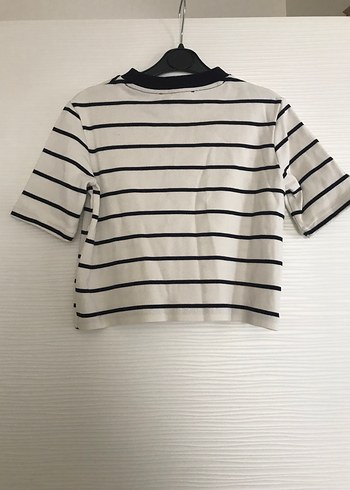 Mango Çizgili Kısa Kollu Mini Tişört