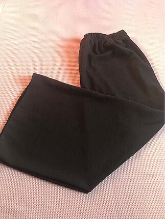Siyah bol kumaş pantolon