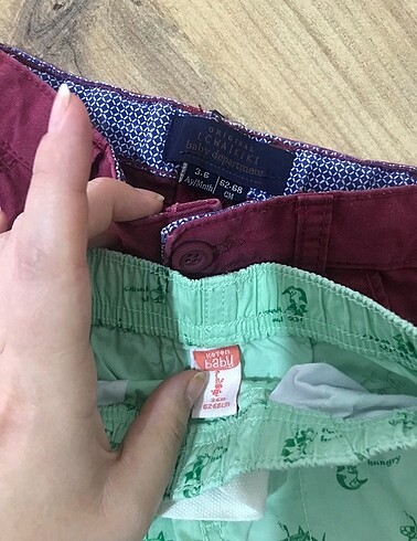 3-6 Ay Beden çeşitli Renk 3-6 ay şort