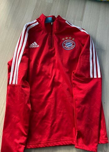 Erkek Kırmızı Adidas FC Bayern Sweatshirt - Görsel 2