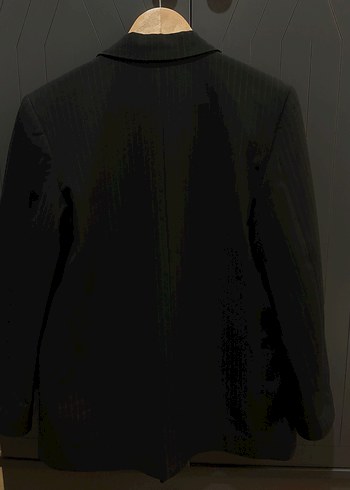 Düğmeli Siyah Kadın Blazer Ceket - Görsel 6