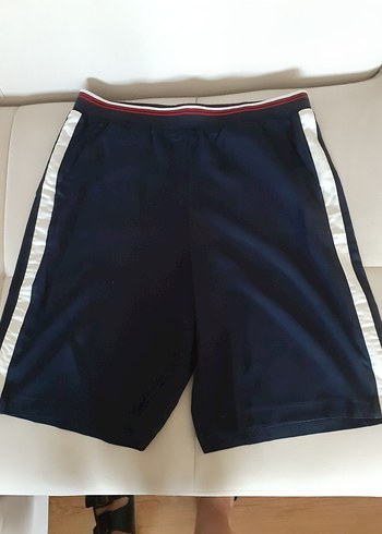 kadın Lacivert Elastik Bel Spor Şort