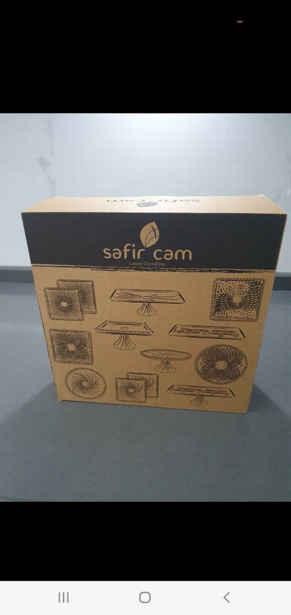 Şeffaf Yuvarlak Cam Sunum Tabağı - Görsel 3