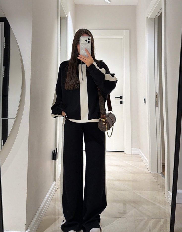 Siyah  Kadın Eşofman Takımı - Görsel 2