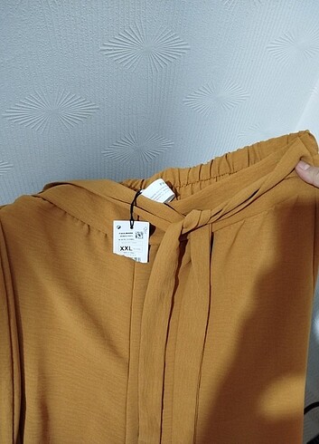 xxl Beden altın Renk Pantolu etek 