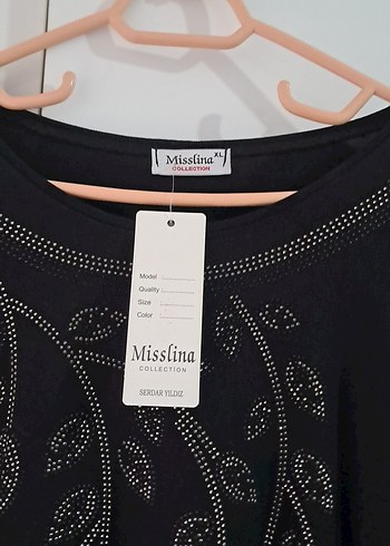 Örgü Siyah Uzun Kollu Kadın Bluz - Görsel 2